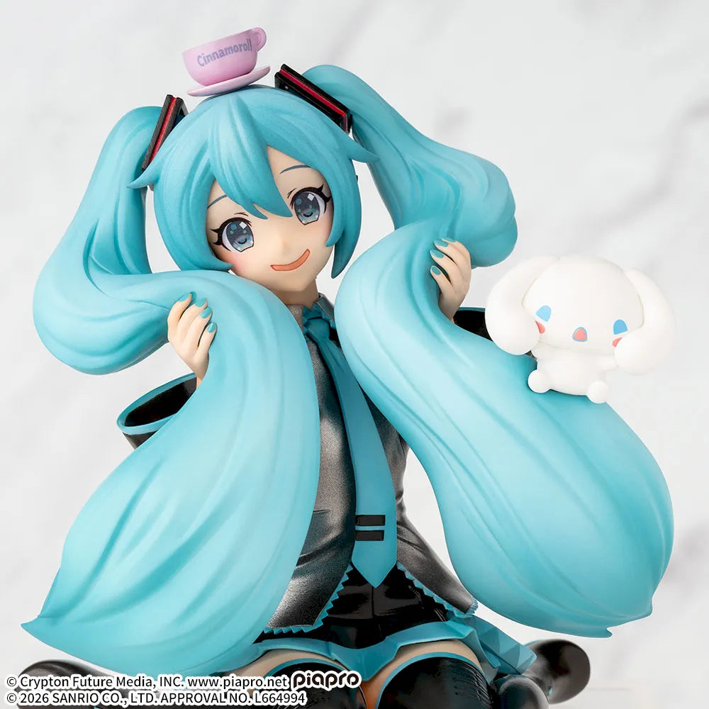Figurine Vocaloid - Hatsune Miku x Cinnamoroll Chokonose Fluffy Ver. - SEGA Flo'Kaze