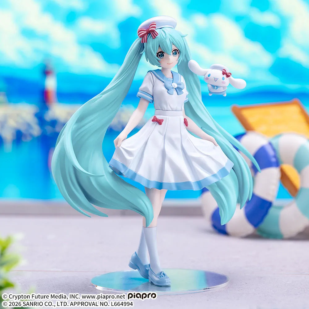 Figurine Vocaloid - Hatsune Miku X Cinnamoroll XStellar Summer Ver. - SEGA Flo'Kaze