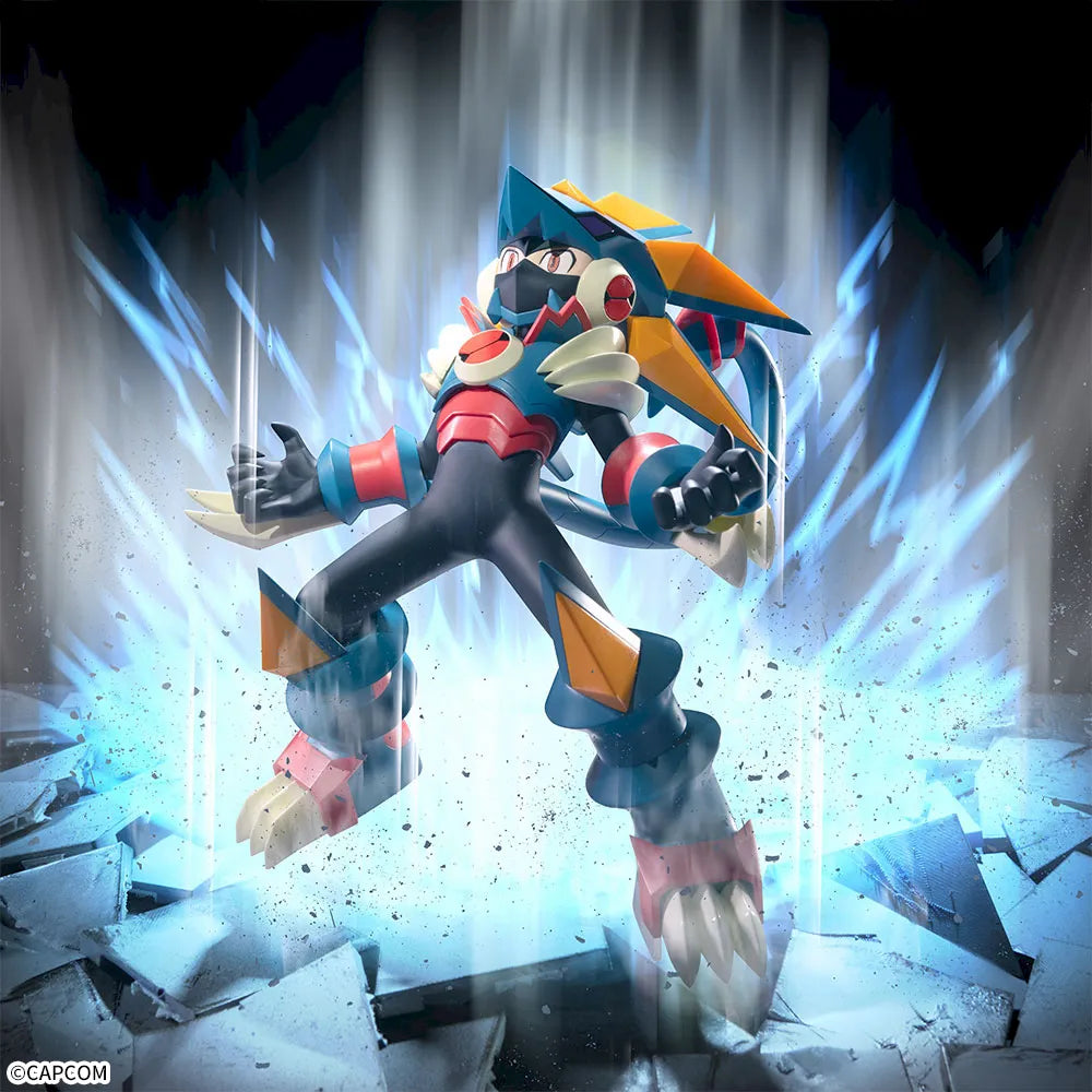 Figurine Mega Man Battle Network - Mega Man Gregar Beast Luminasta - SEGA Flo'Kaze