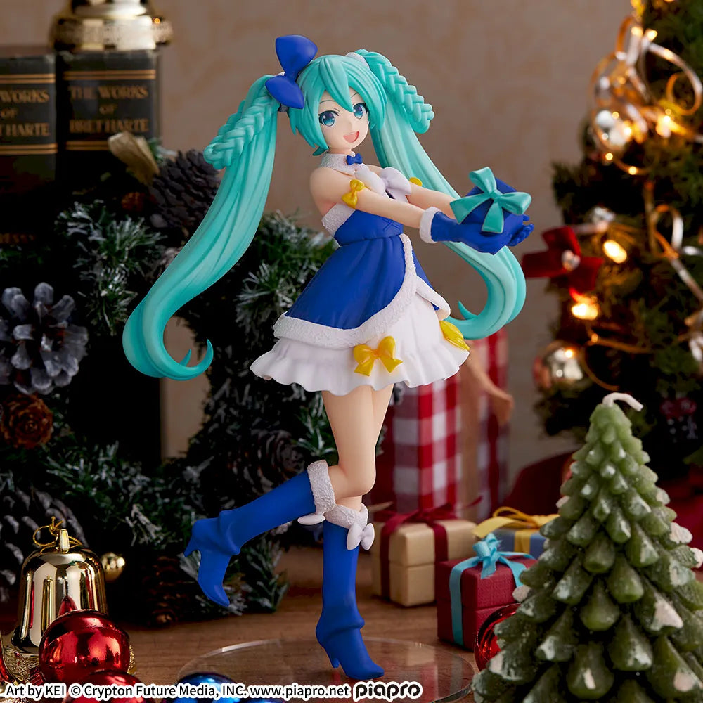 Figurine Vocaloid - Hatsune Miku High Premium Sapphire Christmas Ver. - SEGA Flo'Kaze