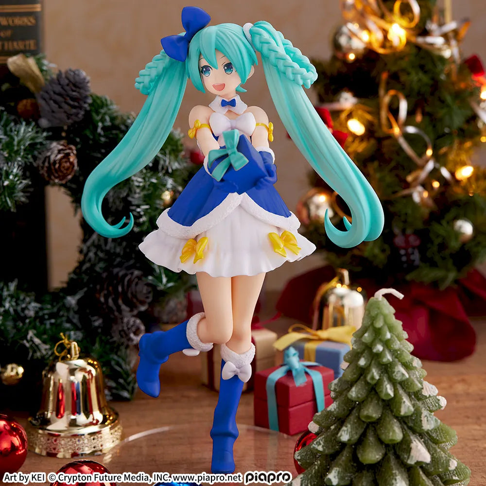 Figurine Vocaloid - Hatsune Miku High Premium Sapphire Christmas Ver. - SEGA Flo'Kaze