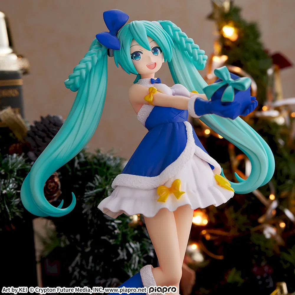 Figurine Vocaloid - Hatsune Miku High Premium Sapphire Christmas Ver. - SEGA Flo'Kaze