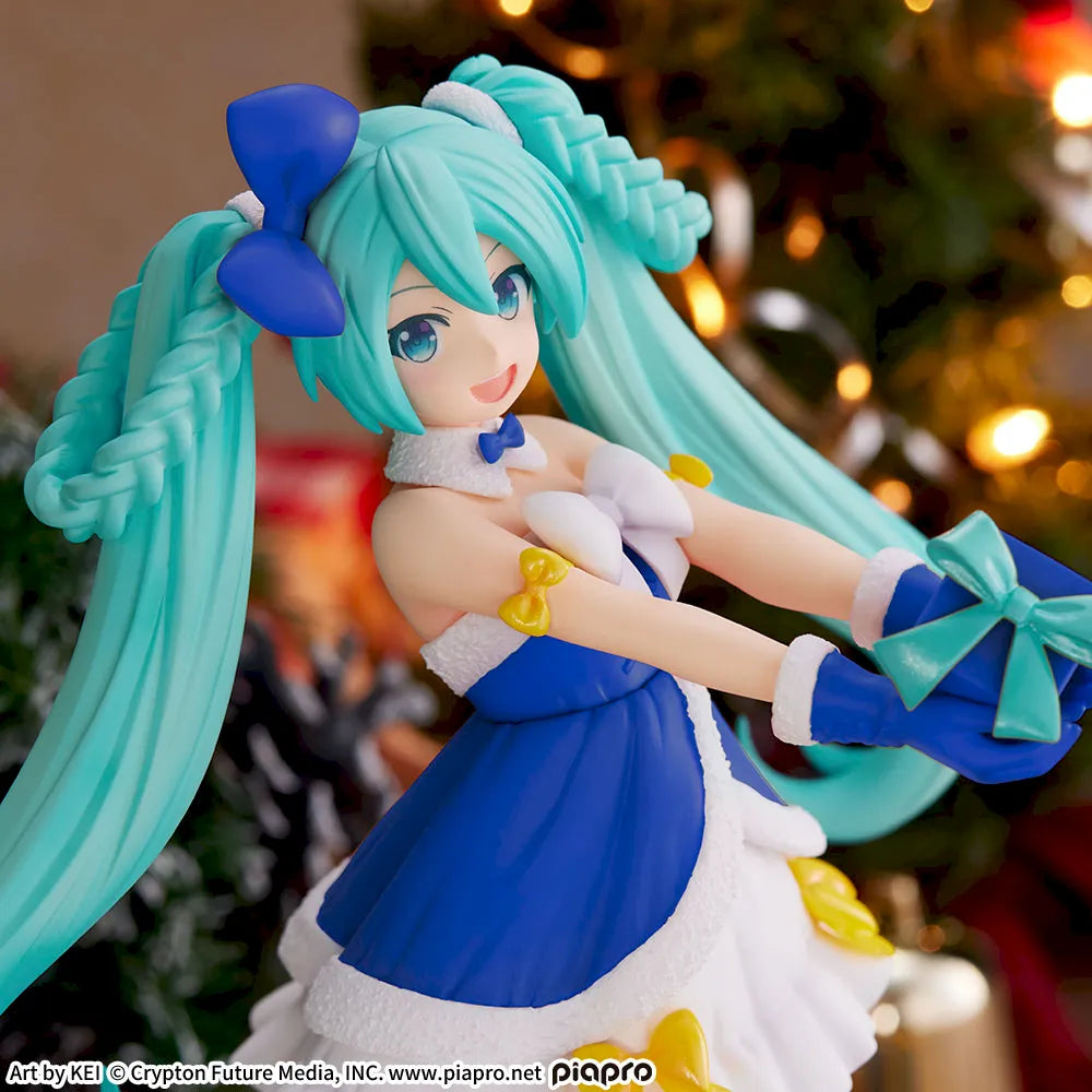 Figurine Vocaloid - Hatsune Miku High Premium Sapphire Christmas Ver. - SEGA Flo'Kaze