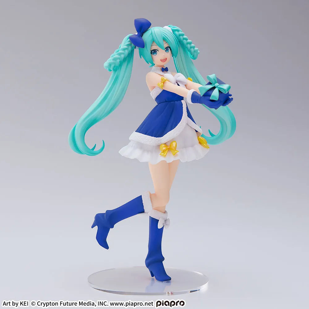 Figurine Vocaloid - Hatsune Miku High Premium Sapphire Christmas Ver. - SEGA Flo'Kaze