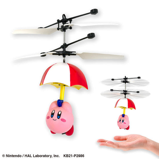 FIGURINE KIRBY - KIRBY PUKAPUKA PARASOL - SK JAPAN Flo'Kaze
