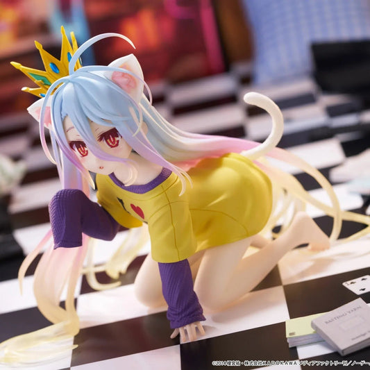 FIGURINE NO GAME NO LIFE - SHIRO DESKTOP CUTE NEKOMIMI T-SHIRT VER. - TAITO Flo'Kaze