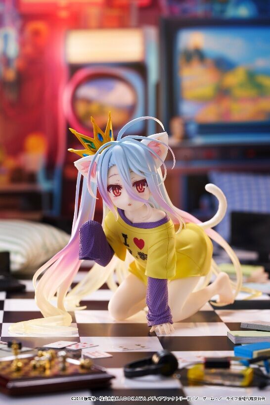 FIGURINE NO GAME NO LIFE - SHIRO DESKTOP CUTE NEKOMIMI T-SHIRT VER. - TAITO Flo'Kaze