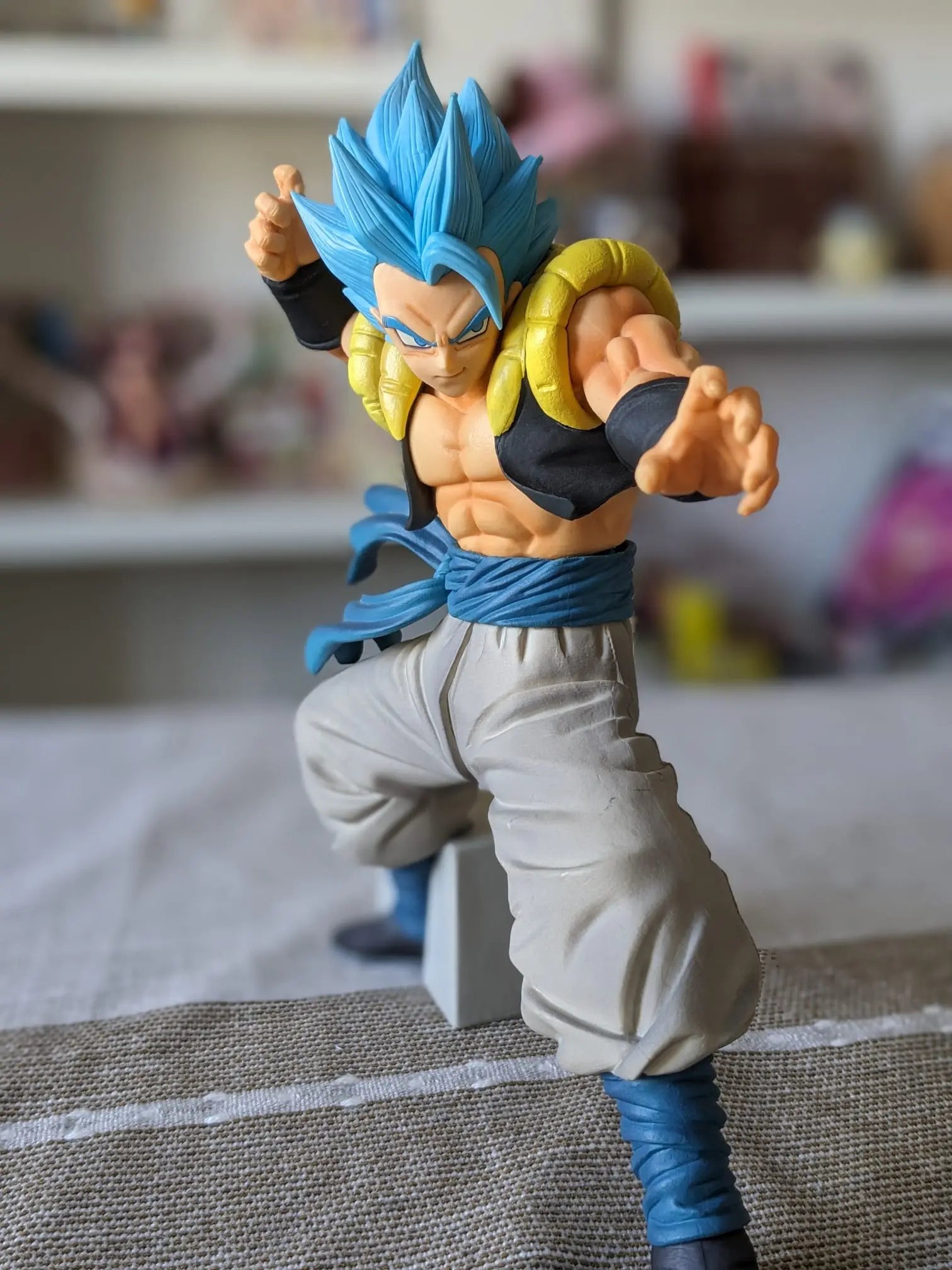 FIGURINE OCCASION DRAGON BALL - GOGETA SUPER SAIYAN BLUE GOGETA MASTERLISE 20TH - ICHIBAN KUJI - Flo'Kaze