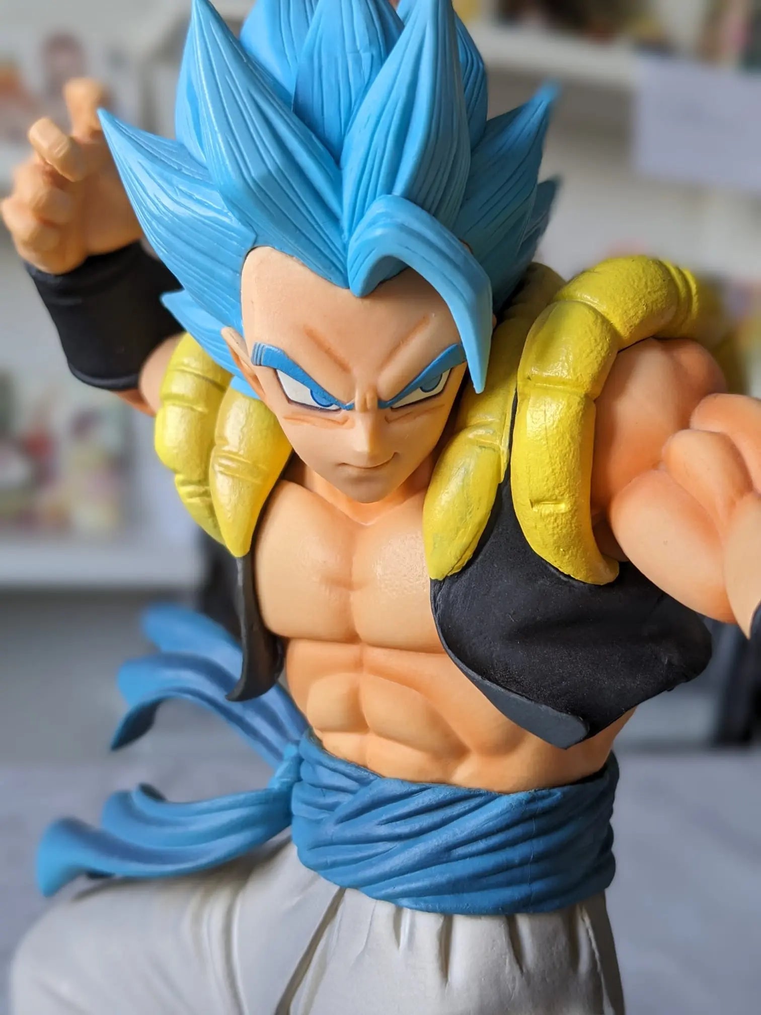 FIGURINE OCCASION DRAGON BALL - GOGETA SUPER SAIYAN BLUE GOGETA MASTERLISE 20TH - ICHIBAN KUJI - Flo'Kaze