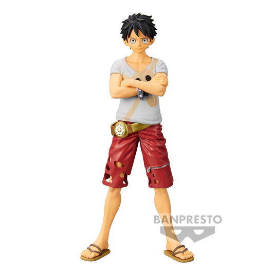 FIGURINE OCCASION ONE PIECE - MONKEY D. LUFFY DXF THE GRANDLINE MEN VOL.6 FILM RED - BANPRESTO Flo'Kaze
