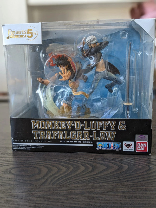 FIGURINE OCCASION ONE PIECE - MONKEY D. LUFFY & TRAFALGAR LAW FIGUARTS ZERO 5TH ANNIVERSARY - TAMASHII NATIONS - Flo'Kaze