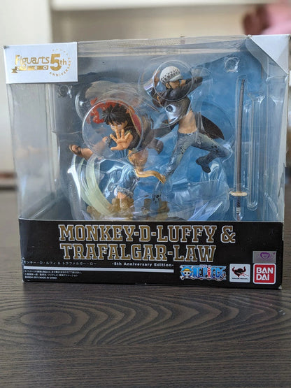 FIGURINE OCCASION ONE PIECE - MONKEY D. LUFFY & TRAFALGAR LAW FIGUARTS ZERO 5TH ANNIVERSARY - TAMASHII NATIONS - Flo'Kaze