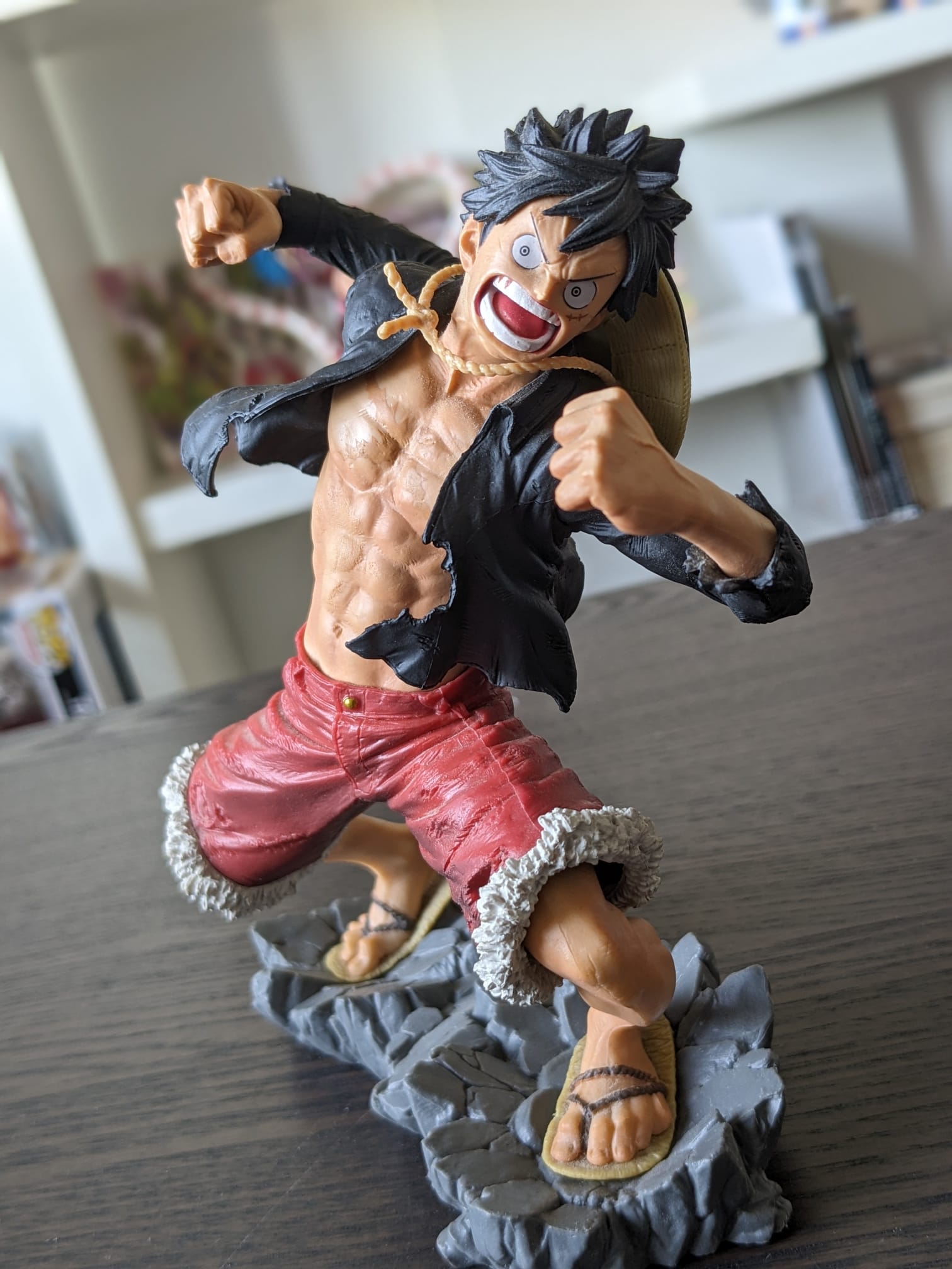 FIGURINE OCCASION ONE PIECE - MONKEY.D LUFFY MEMORIAL LOG ACE BATTLE SCULTURES - BANPRESTO - Flo'Kaze