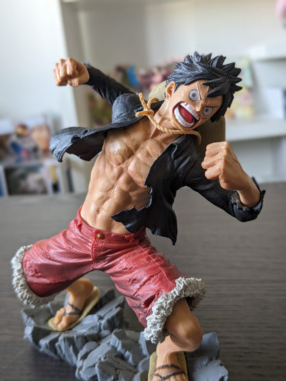 FIGURINE OCCASION ONE PIECE - MONKEY.D LUFFY MEMORIAL LOG ACE BATTLE SCULTURES - BANPRESTO - Flo'Kaze