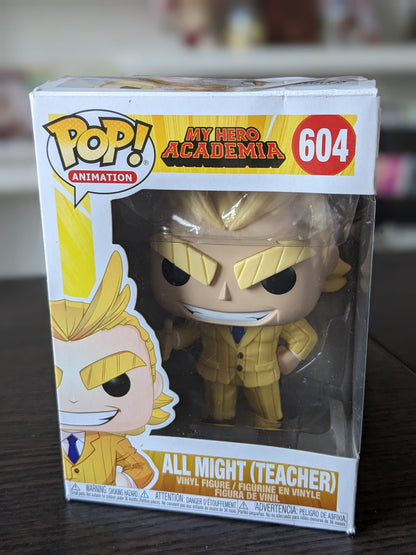 FIGURINE OCCASION POP MY HERO ACADEMIA - ALL MIGHT TEACHER N°604 - FUNKO - Flo'Kaze
