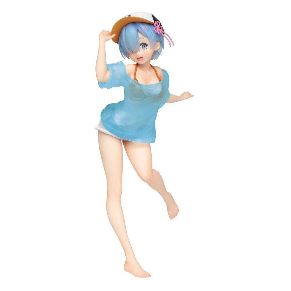 FIGURINE OCCASION RE:ZERO - REM PRECIOUS FIGURE T-SHIRT SWIMSUIT VER. - TAITO - Flo'Kaze