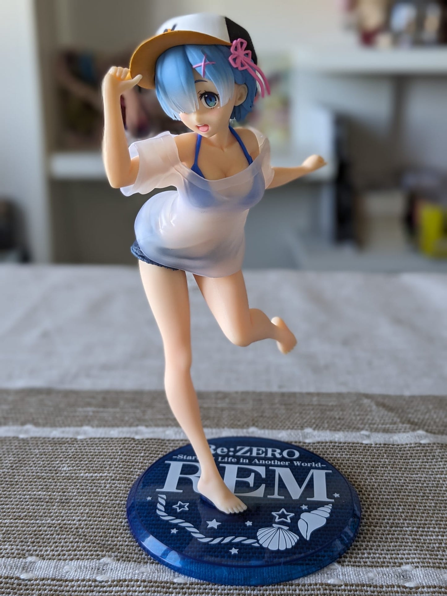 FIGURINE OCCASION RE:ZERO - REM PRECIOUS FIGURE T-SHIRT SWIMSUIT VER. - TAITO - Flo'Kaze