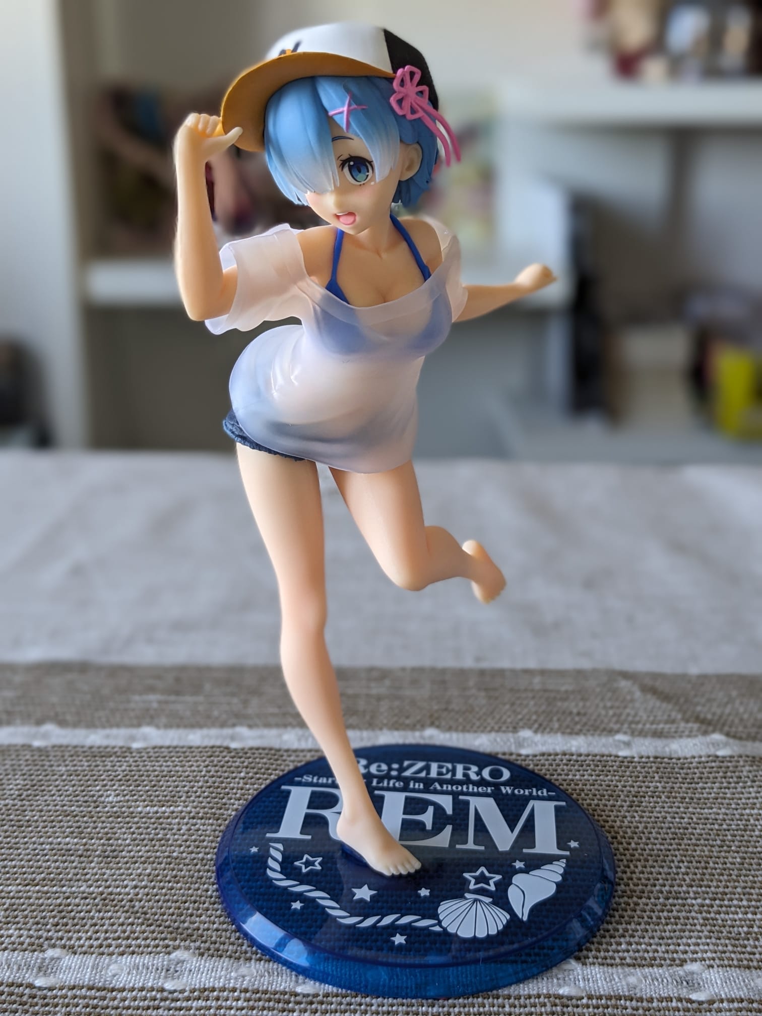 FIGURINE OCCASION RE:ZERO - REM PRECIOUS FIGURE T-SHIRT SWIMSUIT VER. - TAITO - Flo'Kaze