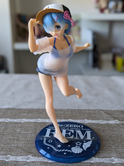 FIGURINE OCCASION RE:ZERO - REM PRECIOUS FIGURE T-SHIRT SWIMSUIT VER. - TAITO - Flo'Kaze
