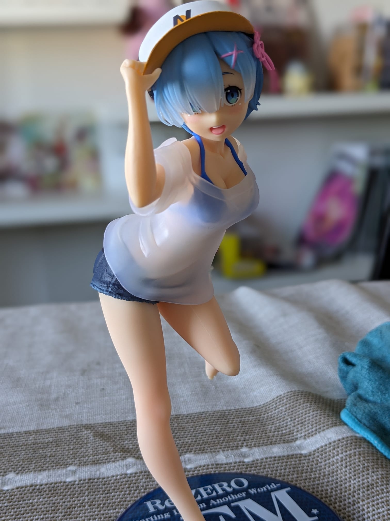 FIGURINE OCCASION RE:ZERO - REM PRECIOUS FIGURE T-SHIRT SWIMSUIT VER. - TAITO - Flo'Kaze