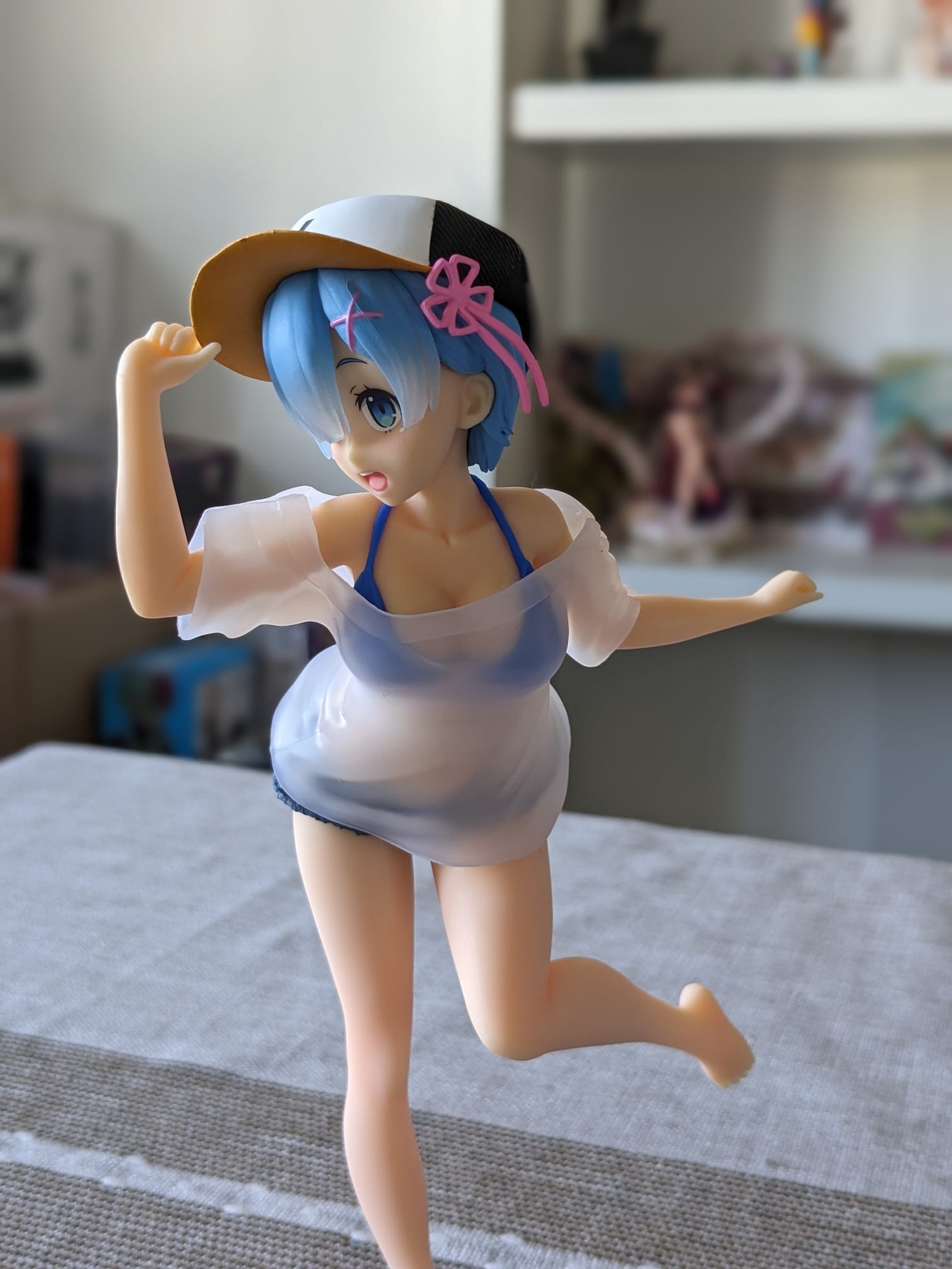 FIGURINE OCCASION RE:ZERO - REM PRECIOUS FIGURE T-SHIRT SWIMSUIT VER. - TAITO - Flo'Kaze