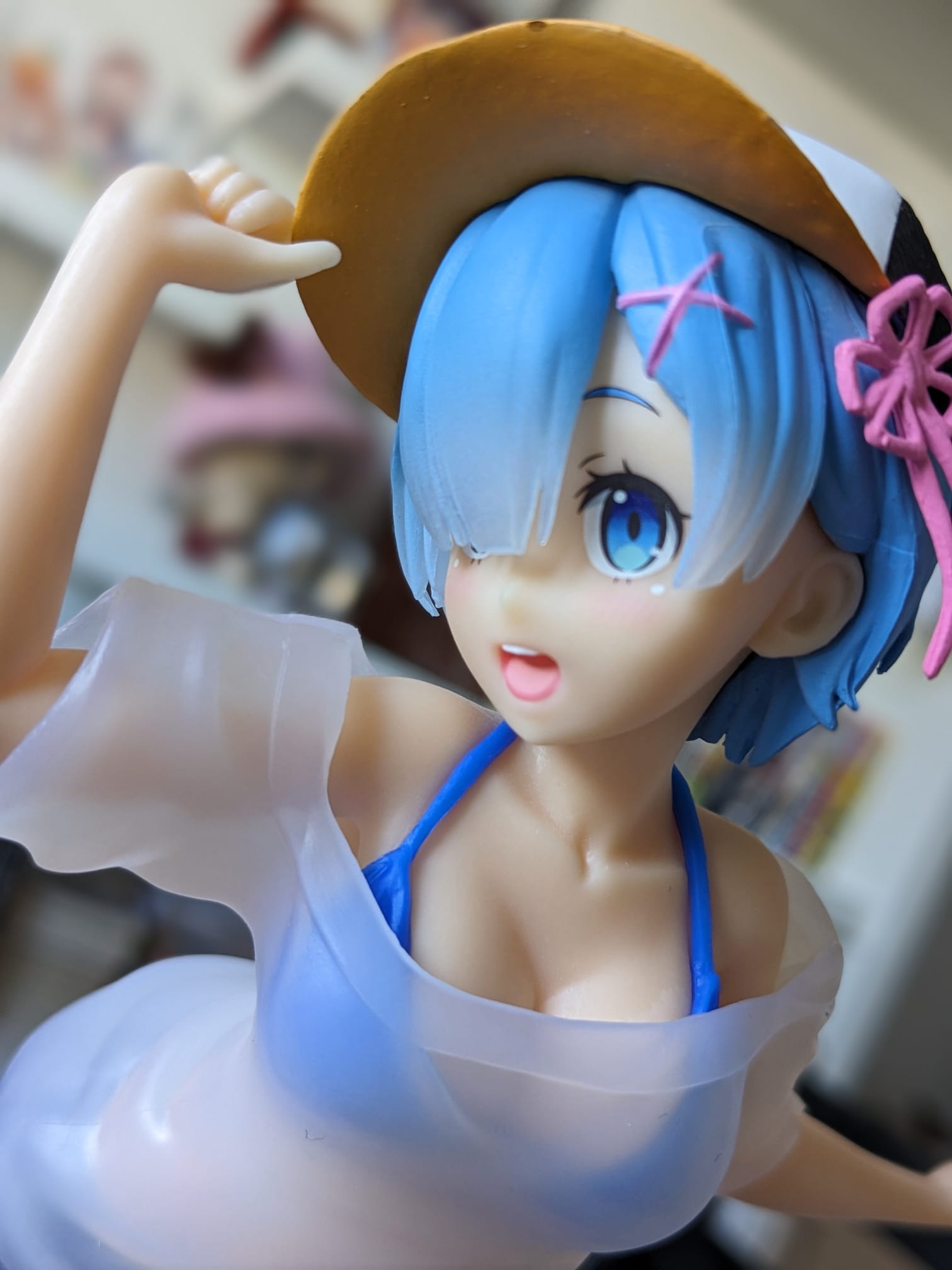 FIGURINE OCCASION RE:ZERO - REM PRECIOUS FIGURE T-SHIRT SWIMSUIT VER. - TAITO - Flo'Kaze