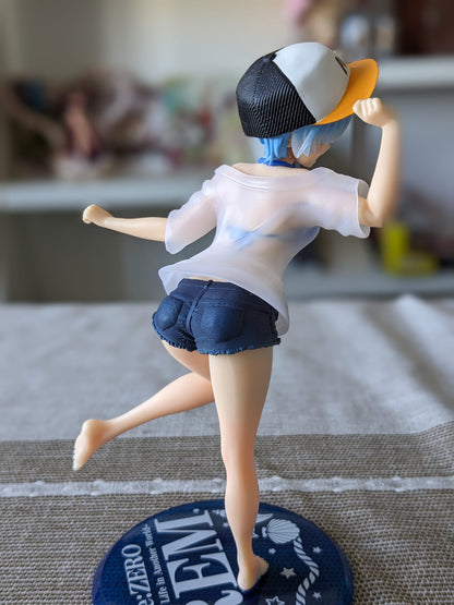 FIGURINE OCCASION RE:ZERO - REM PRECIOUS FIGURE T-SHIRT SWIMSUIT VER. - TAITO - Flo'Kaze