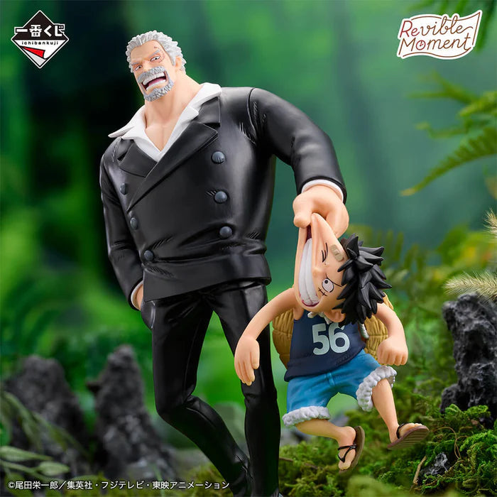 FIGURINE ONE PIECE - MONKEY D. GARP & LUFFY ROAD TO DAWN REVIBLE MOMENT LOT B - ICHIBAN KUJI Flo'Kaze