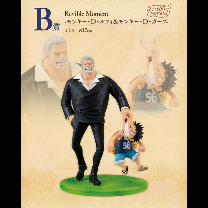FIGURINE ONE PIECE - MONKEY D. GARP & LUFFY ROAD TO DAWN REVIBLE MOMENT LOT B - ICHIBAN KUJI Flo'Kaze