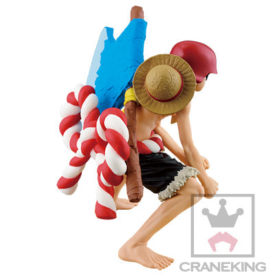 FIGURINE ONE PIECE - MONKEY D. LUFFY SCULTURES CHAMPION GOLD MOVIE - BANPRESTO - Flo'Kaze