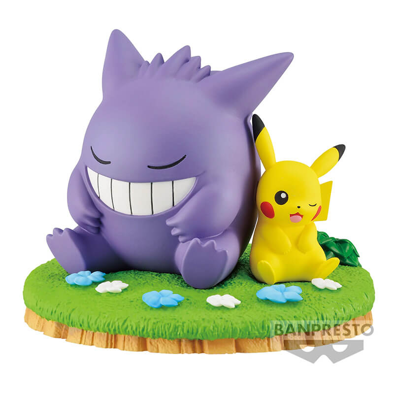FIGURINE POKEMON - ECTOPLASMA & PIKACHU RELAXING TIME - BANPRESTO Flo'Kaze