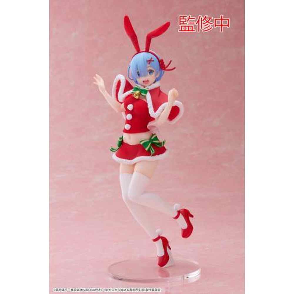 FIGURINE RE:ZERO - REM RED WINTER BUNNY - TAITO Flo'Kaze