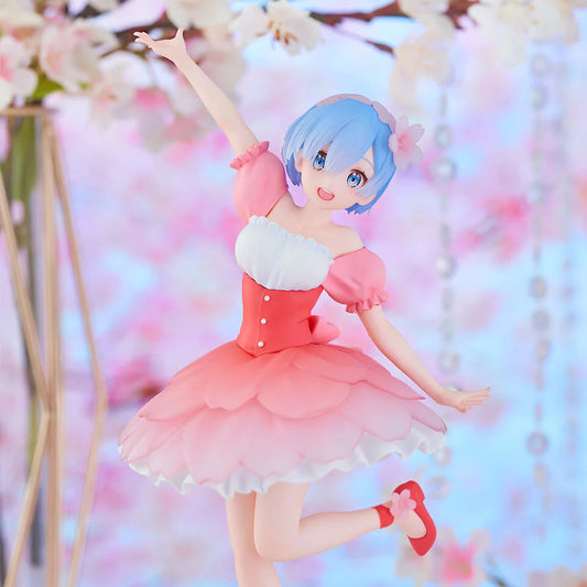 FIGURINE RE:ZERO - REM TRIO-TRY-IT CHERRY BLOSSOM - FURYU Flo'Kaze
