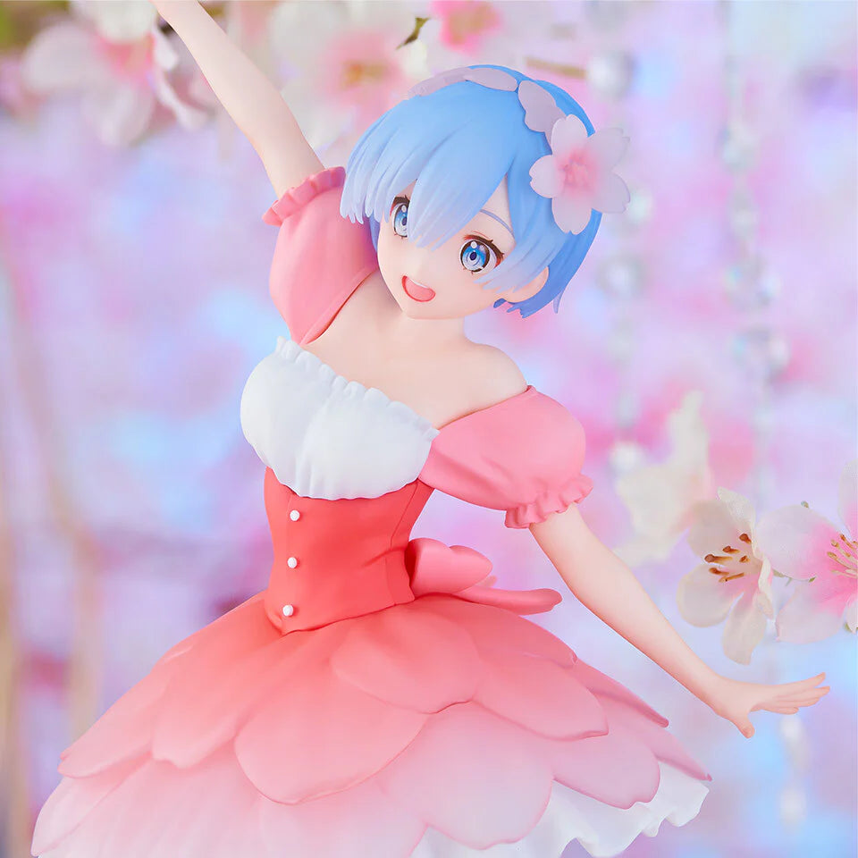 FIGURINE RE:ZERO - REM TRIO-TRY-IT CHERRY BLOSSOM - FURYU Flo'Kaze