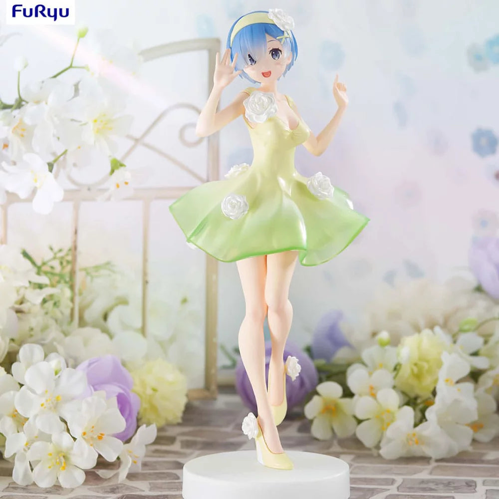FIGURINE RE:ZERO - REM TRIO-TRY-IT FLOWER DRESS - FURYU Flo'Kaze
