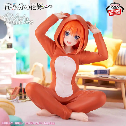 FIGURINE THE QUINTESSENTIAL QUINTUPLETS - NAKANO YOTSUBA RELAX TIME PAJAMAS VER. - BANPRESTO Flo'Kaze