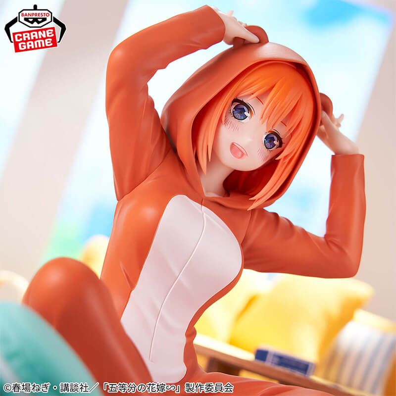 FIGURINE THE QUINTESSENTIAL QUINTUPLETS - NAKANO YOTSUBA RELAX TIME PAJAMAS VER. - BANPRESTO Flo'Kaze
