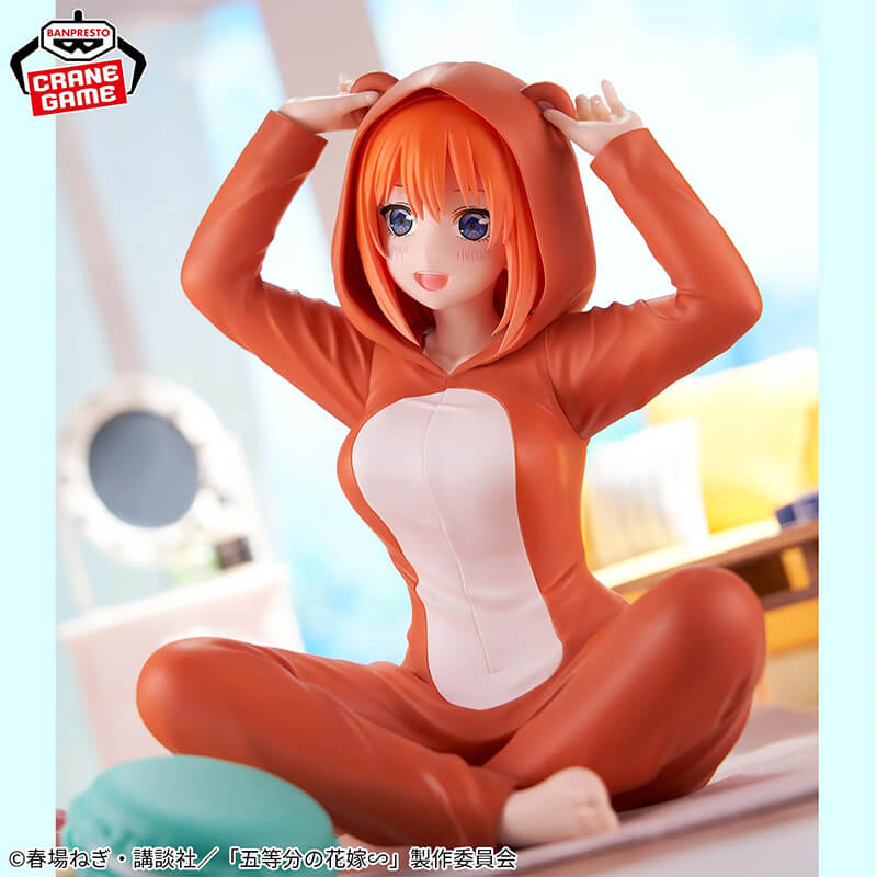 FIGURINE THE QUINTESSENTIAL QUINTUPLETS - NAKANO YOTSUBA RELAX TIME PAJAMAS VER. - BANPRESTO Flo'Kaze