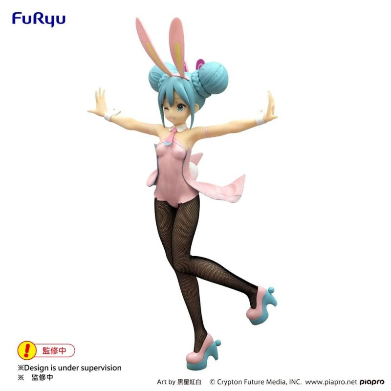 FIGURINE VOCALOID - HATSUNE MIKU BICUTE BUNNIES WINK PEARL PINK VER. - FURYU Flo'Kaze
