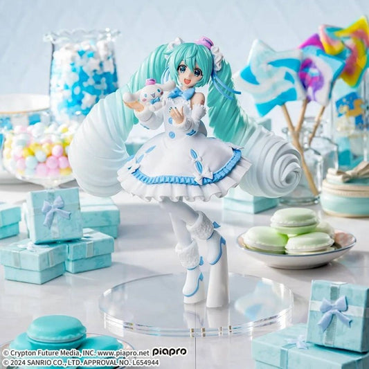 FIGURINE VOCALOID - HATSUNE MIKU & CINNAMAROLL LUMINASTA WHITE DRESS VER. - SEGA Flo'Kaze