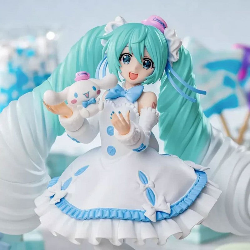 FIGURINE VOCALOID - HATSUNE MIKU & CINNAMAROLL LUMINASTA WHITE DRESS VER. - SEGA Flo'Kaze