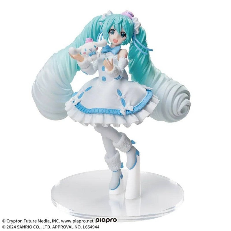 FIGURINE VOCALOID - HATSUNE MIKU & CINNAMAROLL LUMINASTA WHITE DRESS VER. - SEGA Flo'Kaze