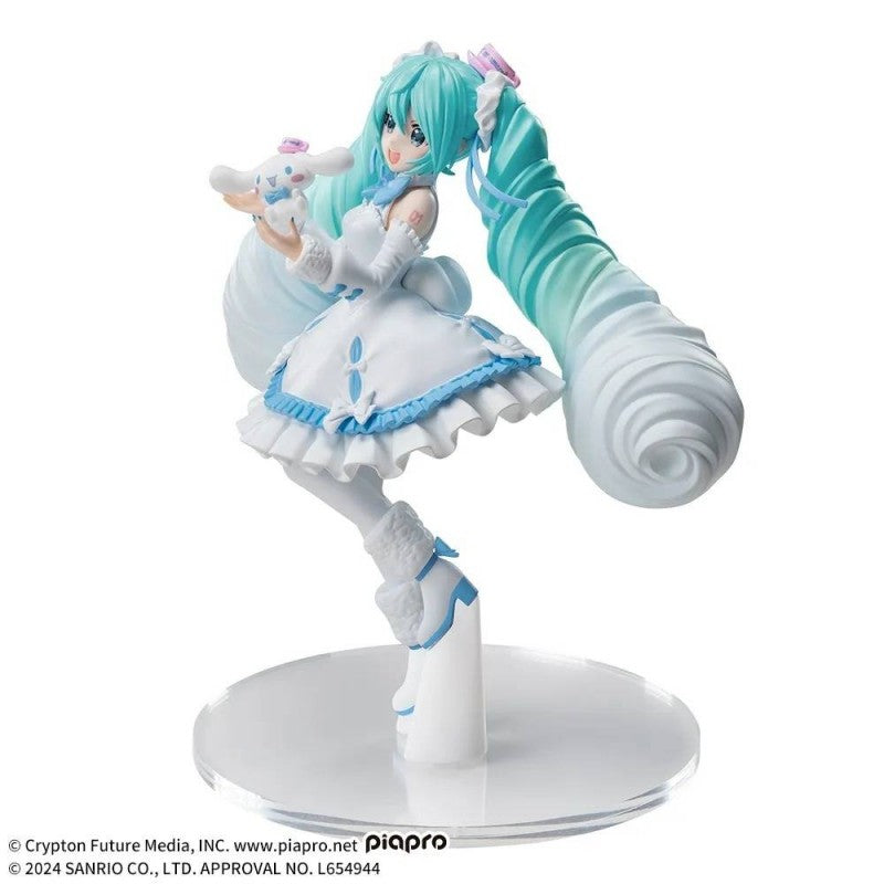FIGURINE VOCALOID - HATSUNE MIKU & CINNAMAROLL LUMINASTA WHITE DRESS VER. - SEGA Flo'Kaze