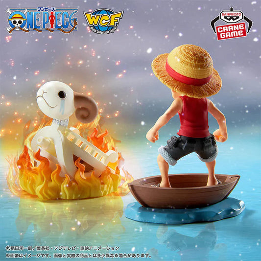 Figurine One Piece - WCF Monkey D. Luffy &  Merry Log Stories - Banpresto Flo'Kaze