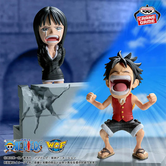 Figurine One Piece - WCF Monkey D. Luffy & Nico Robin Log Stories - Banpresto Flo'Kaze