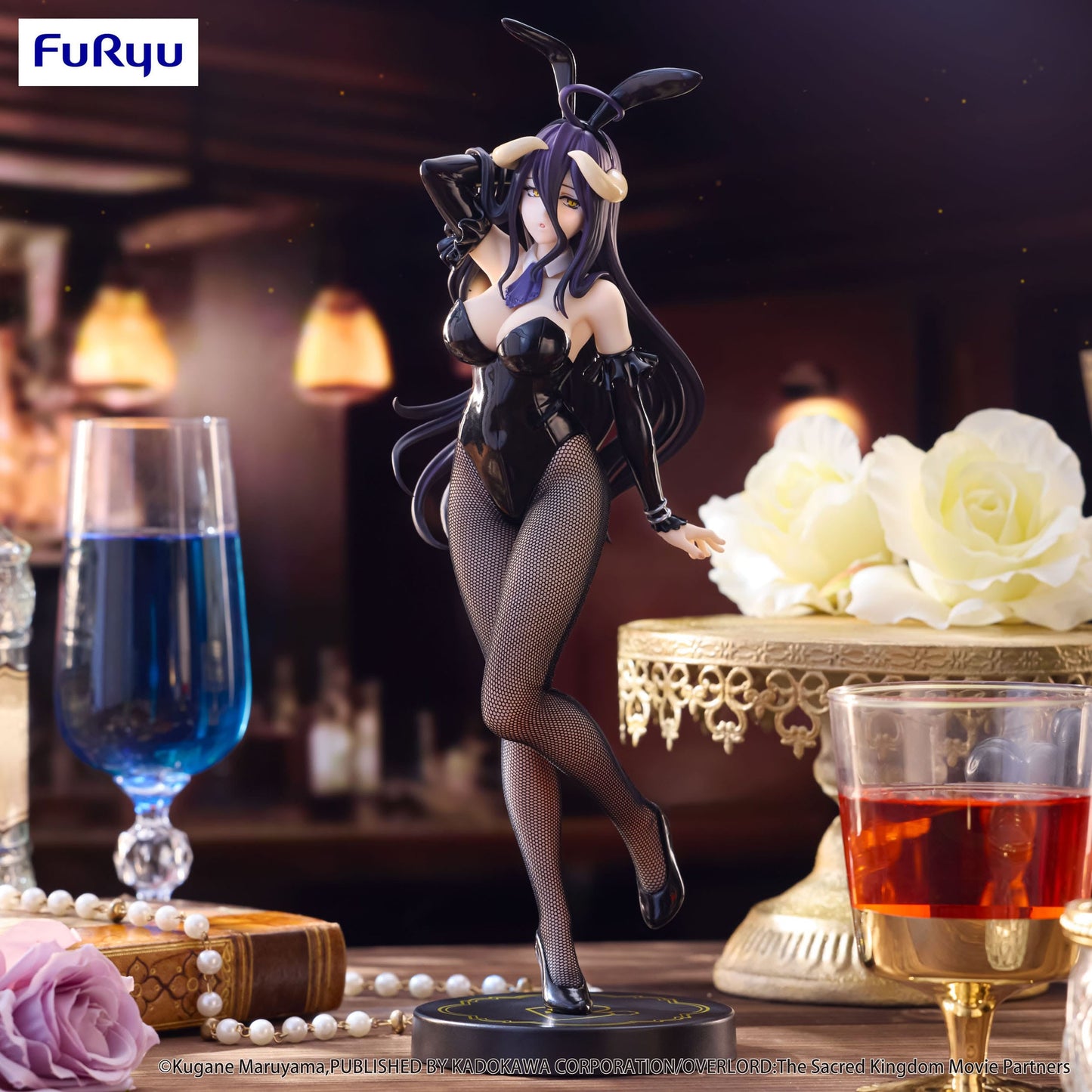 Figurine Overlord - Albedo Bicute Bunnies Black Ver. - FuRyu Flo'Kaze