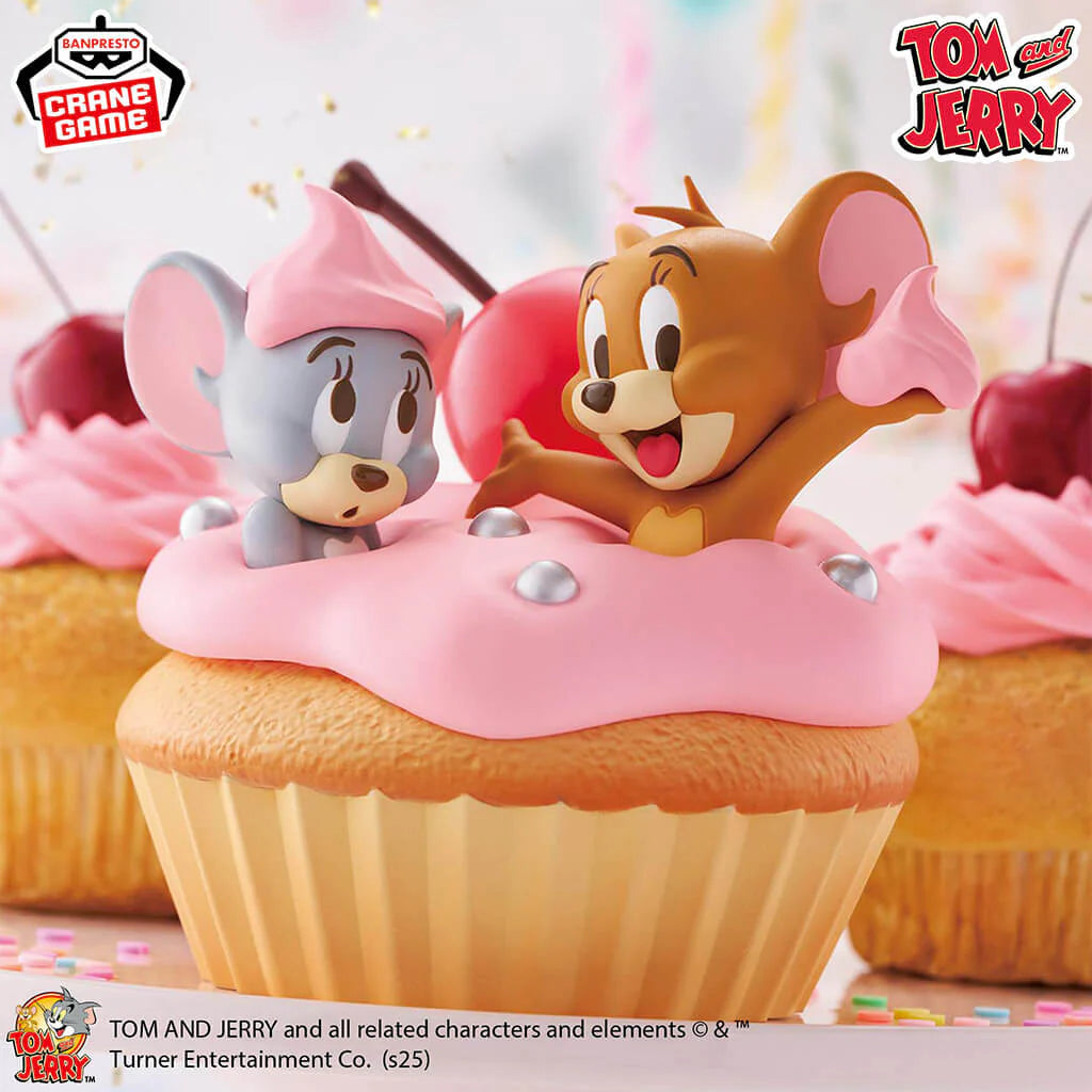 Figurine Tom & Jerry - Jerry & Tuffy BIG Sofvifigure Sweet Cupcake - Banpresto Flo'Kaze