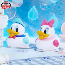 Figurines Disney - Daisy & Donald Duck Sofvimates In The Bath Ver. - Banpresto Flo'Kaze