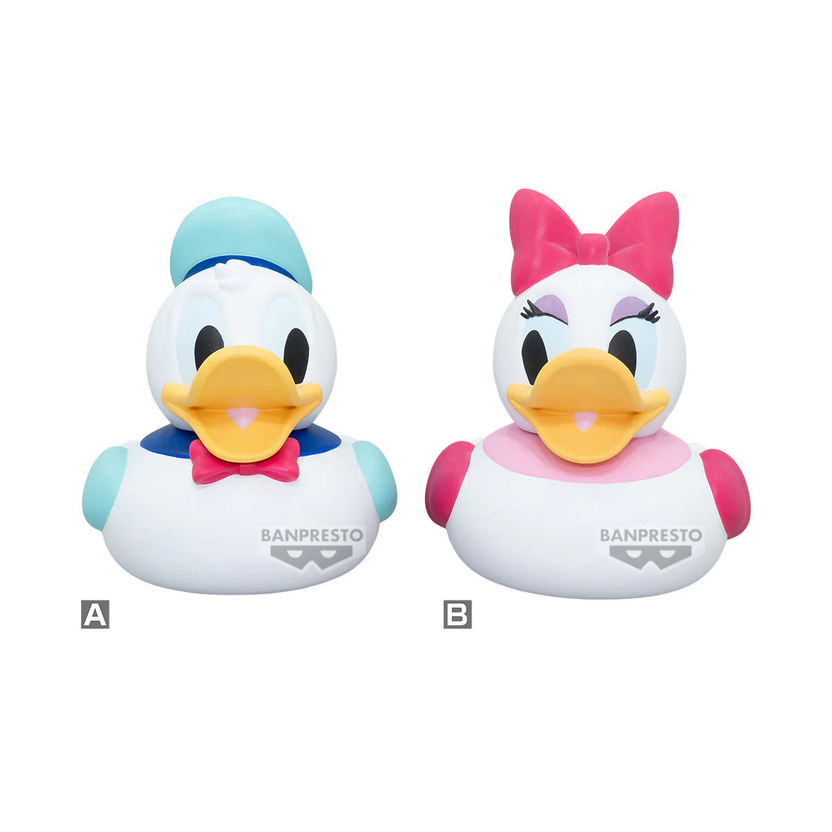 Figurines Disney - Daisy & Donald Duck Sofvimates In The Bath Ver. - Banpresto Flo'Kaze