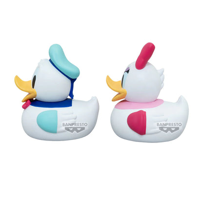 Figurines Disney - Daisy & Donald Duck Sofvimates In The Bath Ver. - Banpresto Flo'Kaze